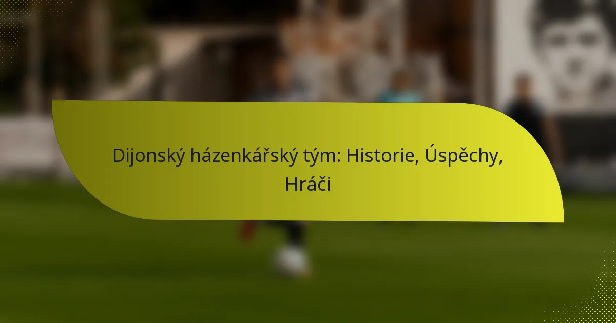 Dijonský házenkářský tým: Historie, Úspěchy, Hráči